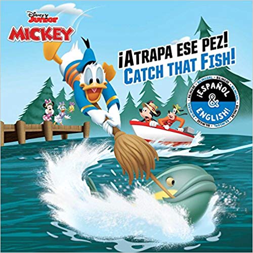 Catch that Fish! / ¡Atrapa ese pez! (English-Spanish) (Disney Junior: Mickey and the Roadster Racers) (Disney Bilingual) by Stevie Stack, Laura Collado Piriz (Noviembre 6, 2018) - libros en español - librosinespanol.com