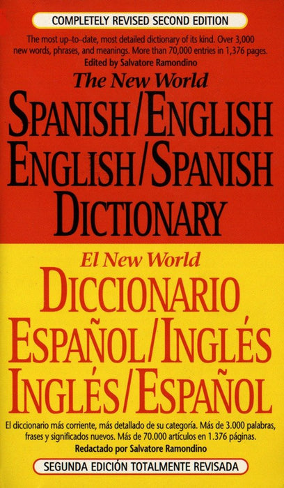 The New World Spanish/English, English/Spanish Dictionary by Salvatore Ramondino - libros en español - librosinespanol.com 
